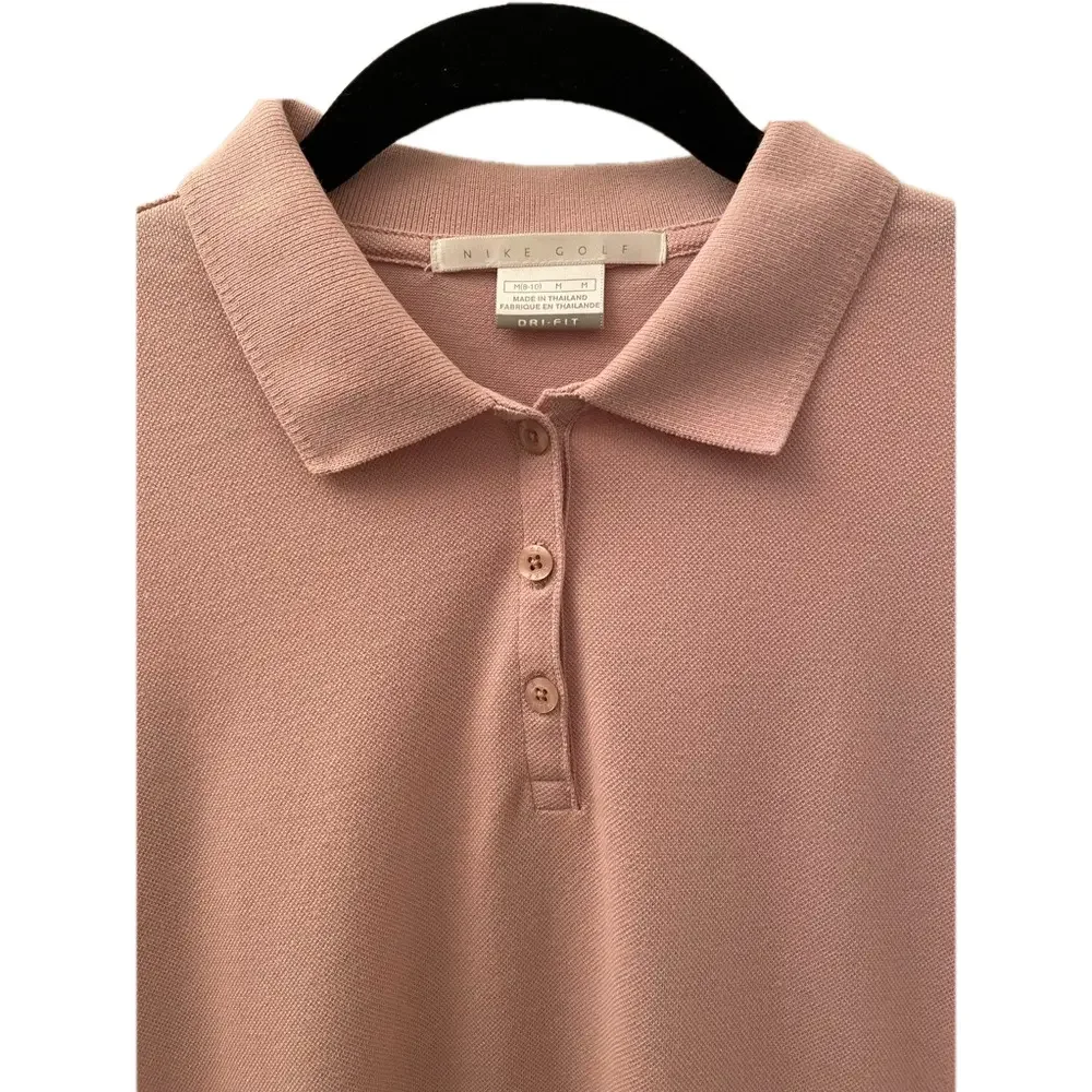 Nike Golf DRI Fit 3 Button Polo Shirt in 2025 Trending Pink Women’s Size Medium - Picture 2 of 7